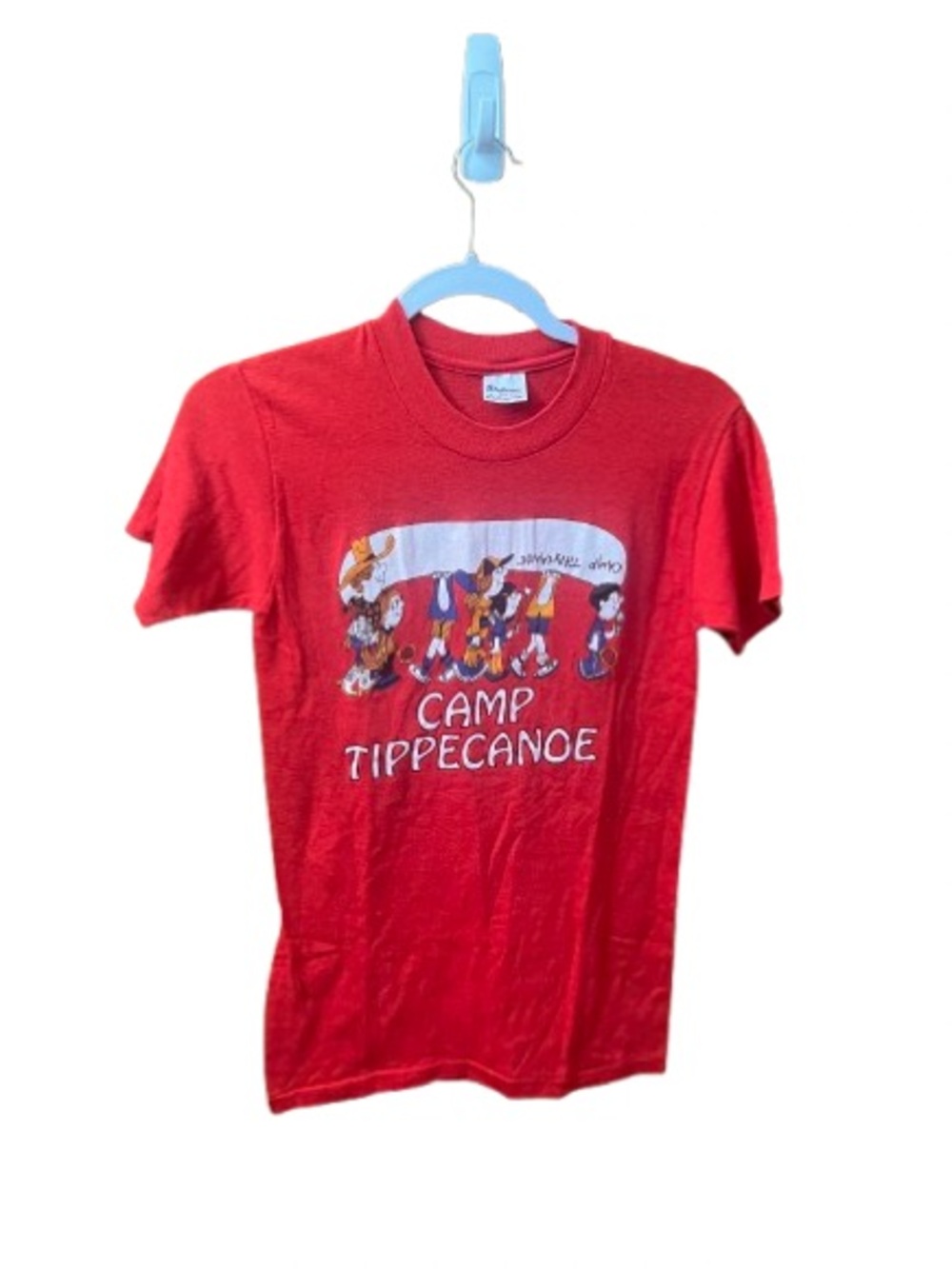 Vintage red Looney Tunes "Camp Tippecanoe" Graphic T-shirt